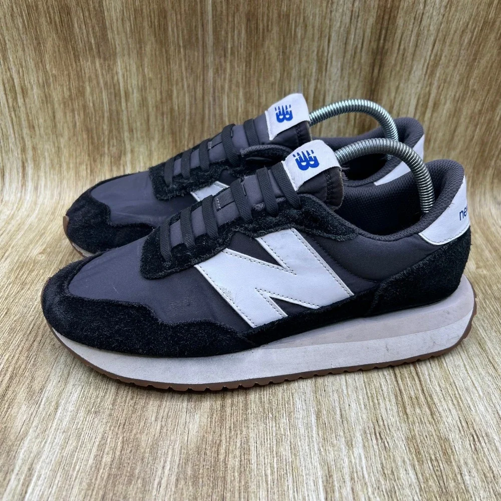 New Balance 237 Men's Size 9 Casual Sneakers Lifestyle Shoes Black White MS237GA